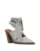 ankle tie mules