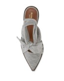 ankle tie mules