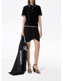 Check trim short-sleeve polo shirt