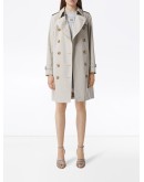 Topstitched Tropical trench coat