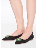 pointed-toe ballerina shoes