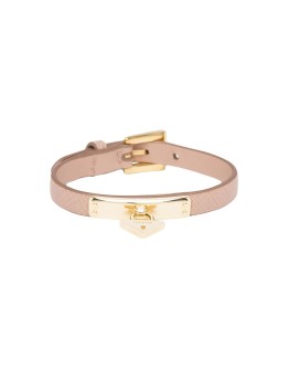 Saffiano padlock bracelet