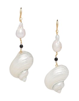 shell drop earrings