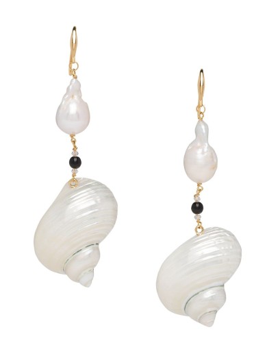 shell drop earrings