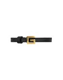 leather logo plaque bracelet