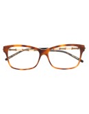 two-tone square-frame glasses