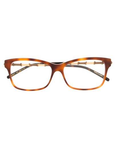 two-tone square-frame glasses