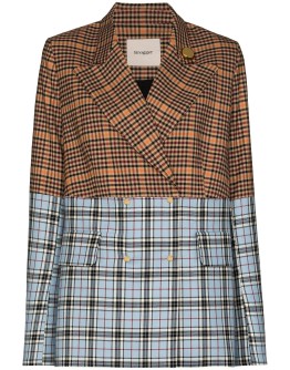 Aster two-tone check blazer