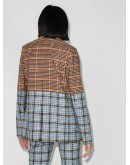 Aster two-tone check blazer