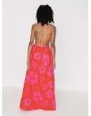 Apfel hibiscus-print maxi dress