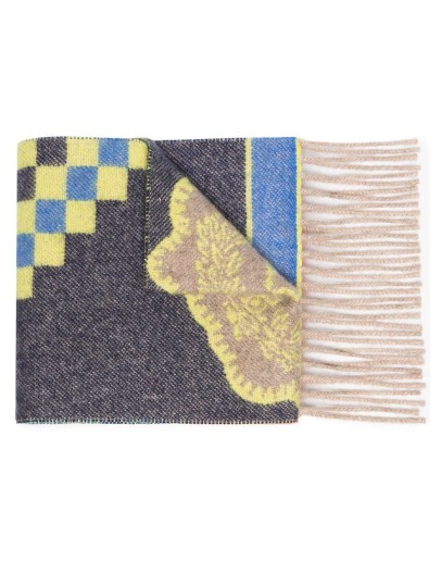 Fantasia fringed cashmere scarf