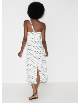 Giza polka dot midi dress