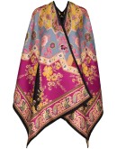 jacquard poncho