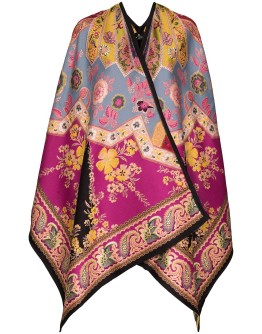 jacquard poncho