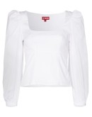 Lana puff-sleeve top