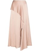 Falun draped midi skirt