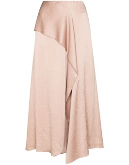 Falun draped midi skirt