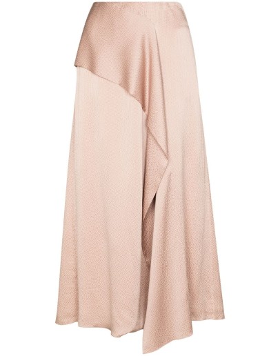 Falun draped midi skirt