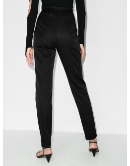 Reba high-waist slim-leg trousers