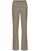 Kit mid-rise check-pattern trousers