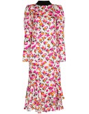 Drew floral-print midi dress