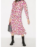 Drew floral-print midi dress
