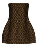 Ginger jacquard mini dress