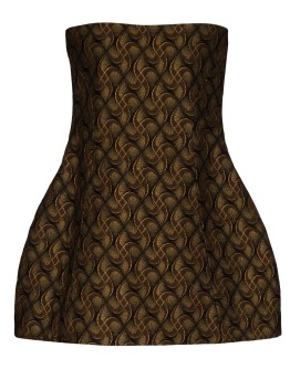 Ginger jacquard mini dress