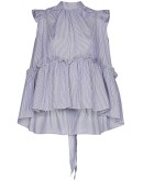 Posey ruffled striped blouse