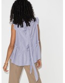 Posey ruffled striped blouse