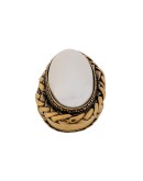 oval stone ring