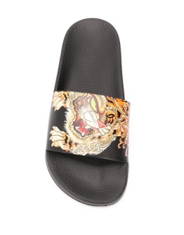 tiger print slides