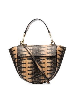Hortensia python print mini tote bag