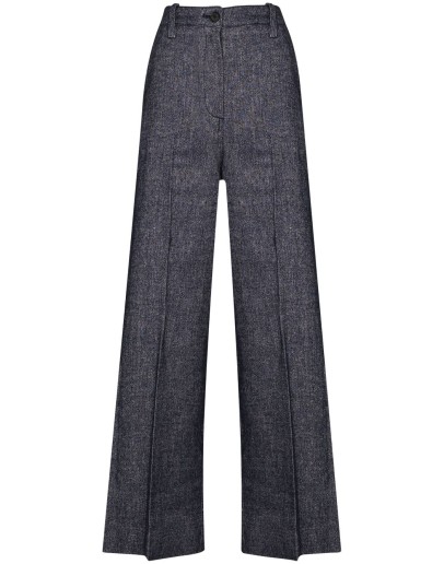 high-rise wide-leg trousers