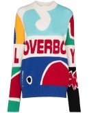 intarsia-knit logo-detail jumper