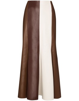Artem contrast-stripe midi skirt