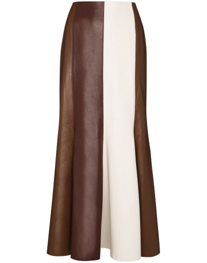 Artem contrast-stripe midi skirt