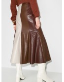 Artem contrast-stripe midi skirt