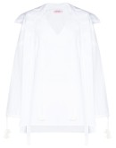 Galde Dwellers tie-detail organic cotton shirt