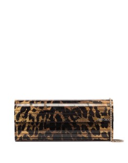 Sweetie leopard-print clutch bag