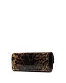 Sweetie leopard-print clutch bag