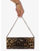 Sweetie leopard-print clutch bag