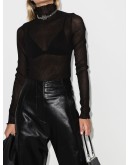 sheer roll neck top
