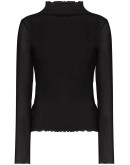 sheer roll neck top