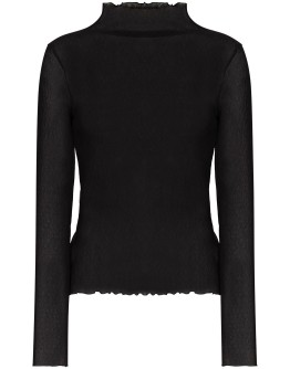 sheer roll neck top