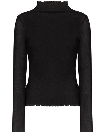 sheer roll neck top