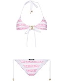 logo print bikini