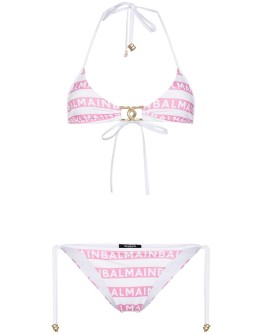 logo print bikini