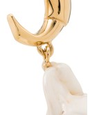 monogram pearl earrings