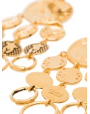 Emoji disk drop earrings